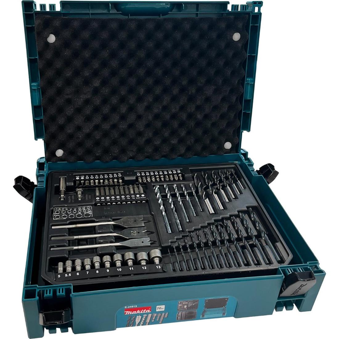MAKITA E-24913 70 PIECE DRILL BIT SET IN MAKPAC