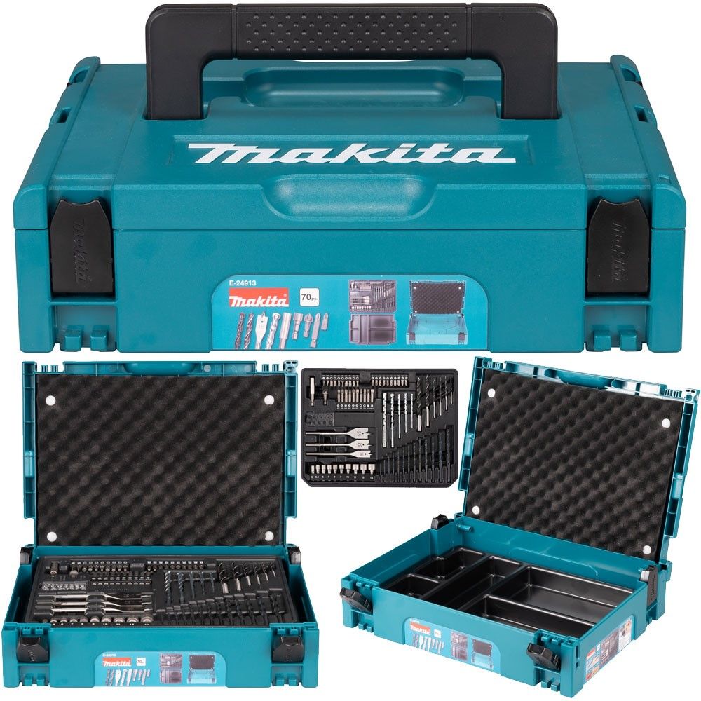 MAKITA E-24913 70 PIECE DRILL BIT SET IN MAKPAC