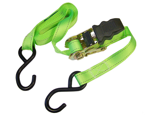 FAITDRAT51SH Ratchet Tie Downs 5m x 25mm Breaking Strain 818k