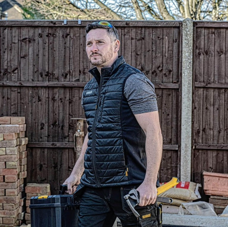 DEWALT FOCE GILET XXL 2XL PADDED BLACK