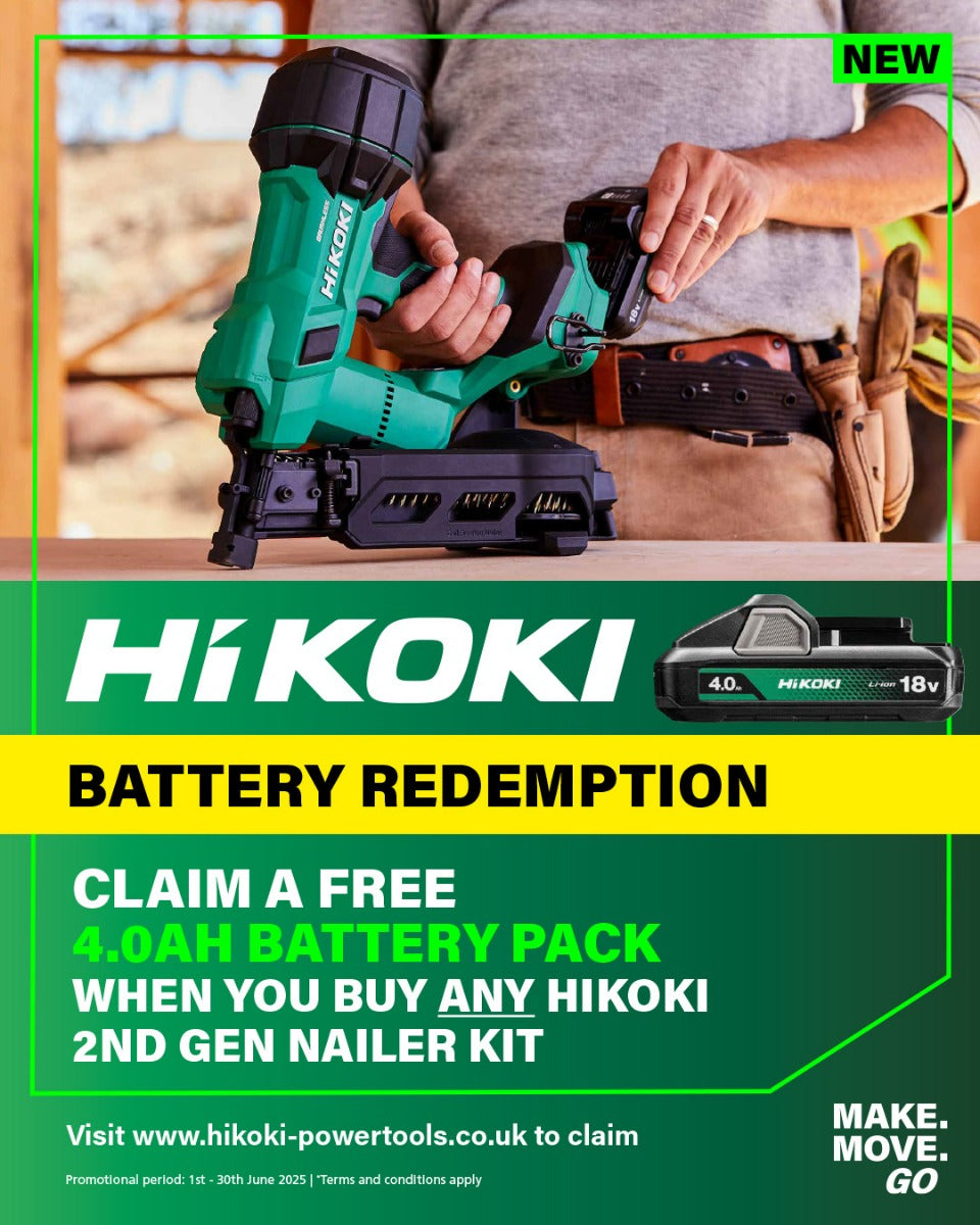 HIKOKI NT1865DSAJXZ 18V 2ND FIX 16G STRAIGHT NAILER KIT