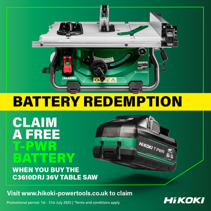 HIKOKI C3610DRJ 36V TABLE SAW BODY MULTI VOLT