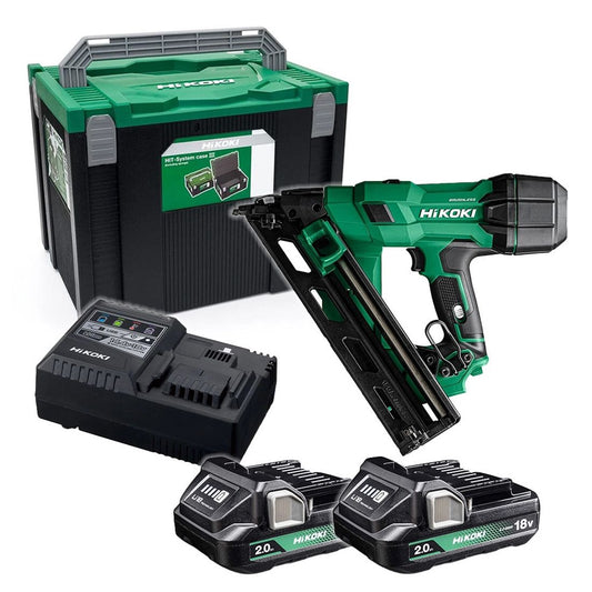 HIKOKI NT1865DAAJXZ 18V 2ND FIX 15G ANGLED FINISH NAILER
