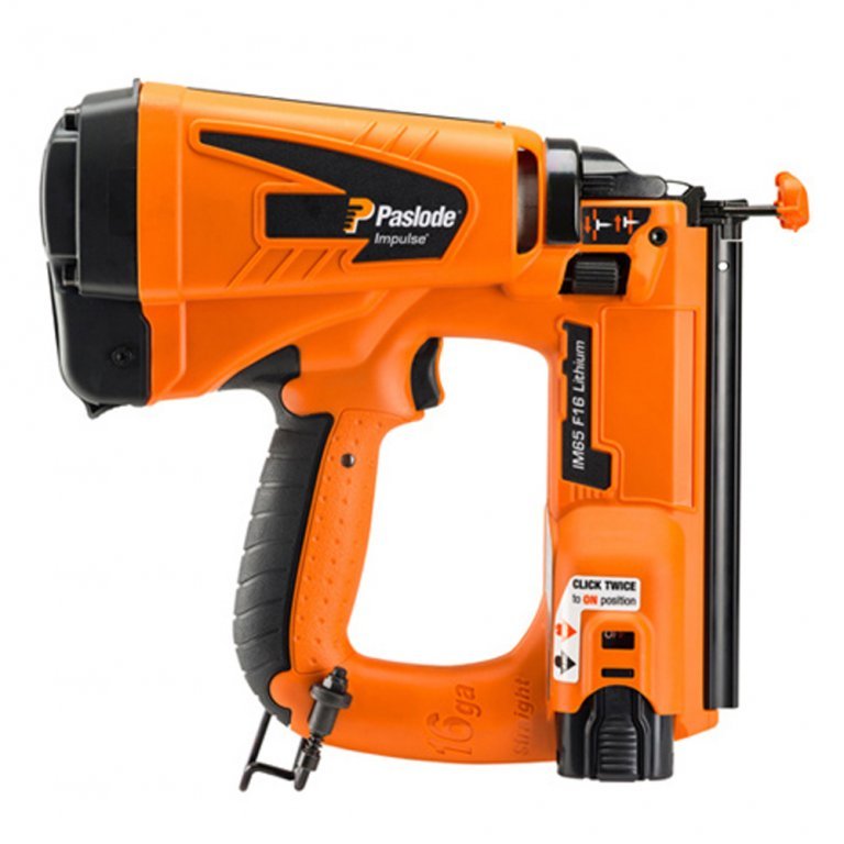 PASLODE IM65 STRAIGHT 2ND FIX NAILER INC BATTERY AND BAG