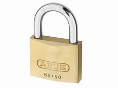 ABU6550C 65/50 50mm abus Brass padlock carded