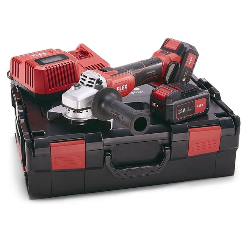 FLEX 530536 18V ANGLE GRINDER 125MM 2 X 5.0AH LI-ION