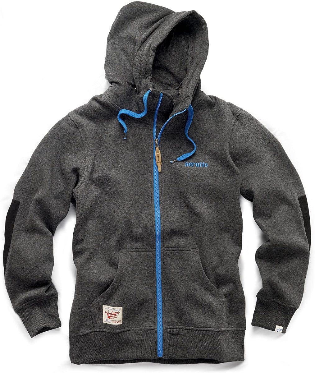 T51827 VINTAGE LINED HOODI XXL HOODIE ZIP-THRU SCRUFFS *DES*
