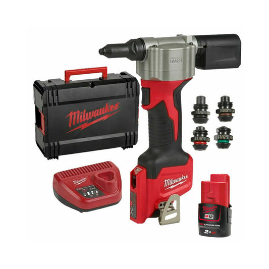 MILWAUKEE M12BPRT 12V RIVET TOOL 1 X 2.0AH