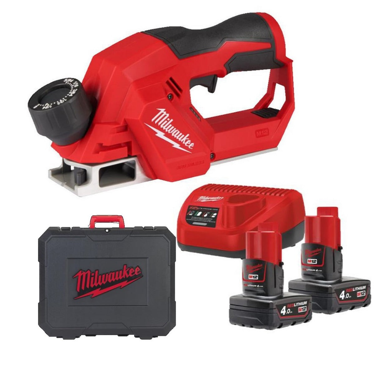 MILWAUKEE M12BLP-402 12V M12 BRUSHLESS PLANER 2 X 4.0AH