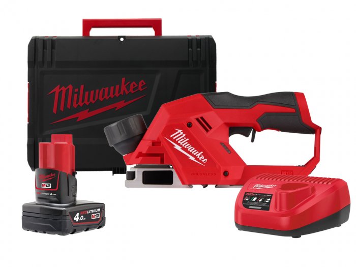 MILWAUKEE M12BLP-402 12V M12 BRUSHLESS PLANER 2 X 4.0AH