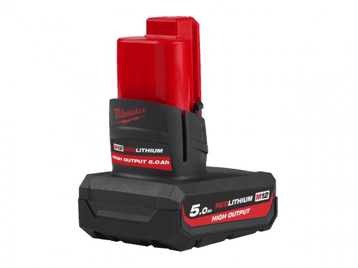 MILWAUKEE M12HB5 HIGH OUTPUT 12V BATTERY 5.0AH 4932430065