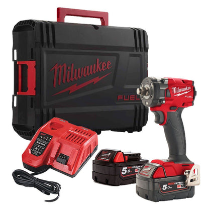 MILWAUKEE M18FHIW2F12-502X 18V HIGH IMPACT WRENCH 2X5AH