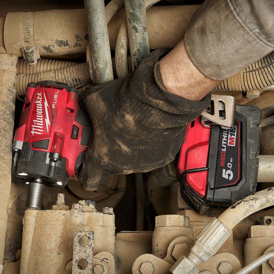 MILWAUKEE M18FHIW2F12-502X 18V HIGH IMPACT WRENCH 2X5AH
