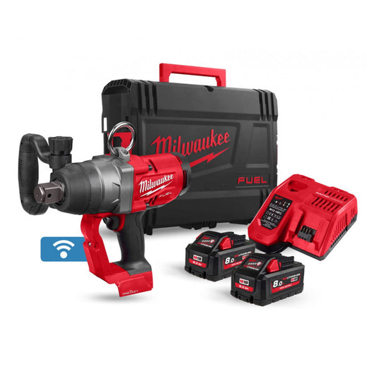 MILWAUKEE M18ONEFHIWF1-802X 18V 1" IMPACT WRENCH 2 X 8AH