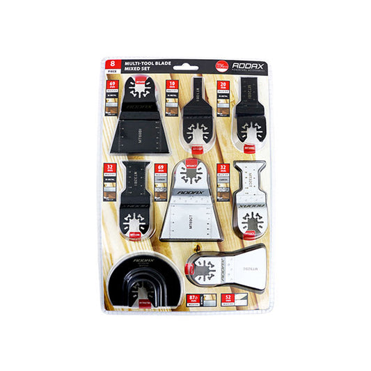 Addax M/Tool Blade 8 piece Set MT8PSET Multi Tool