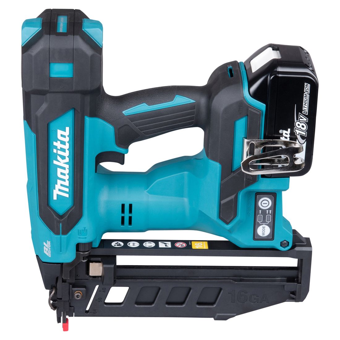 MAKITA DBN601RTJ 18V LXT 2ND FIX NAILER 16G 2 X 5.0AH