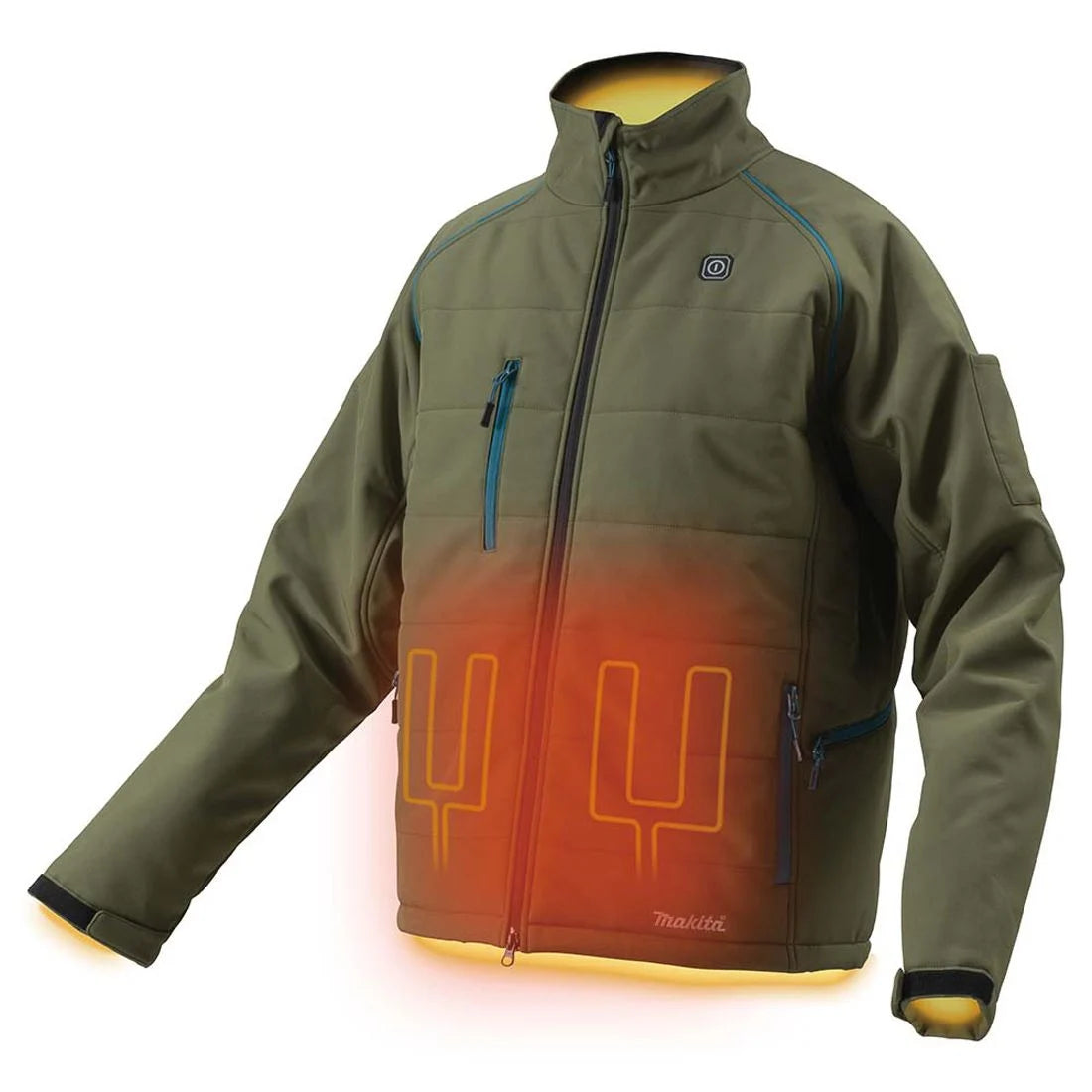 MAKITA DCJ205ZO 18V LXT OLIVE HEATED JACKET MEDIUM