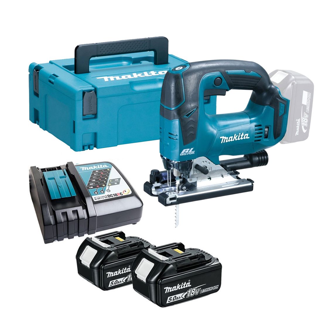 MAKITA DJV182RTJ 18V LXT JIGSAW 2 X 5.0AH MAKPAC