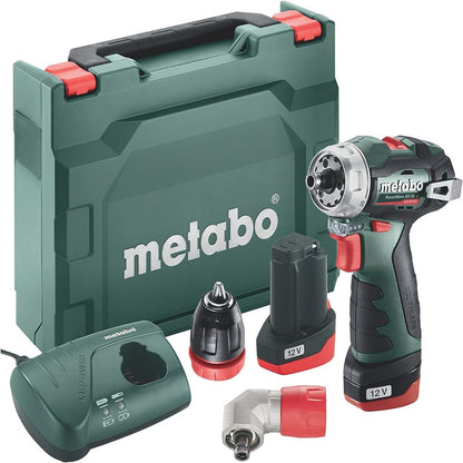 METABO MPTPMBS12QC 12V DRILL DRIVER 2 X 2.0AH QUICK CHANGE
