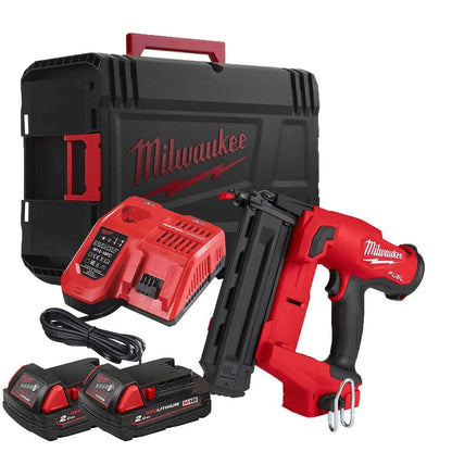 MILWAUKEE M18FN18GS 18V 2ND FIX FINISH NAILER 2 X 2.0AH