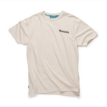 MAKITA ORIGIN T SHIRT WHITE SIZE X-LARGE 100% BCI COTTON