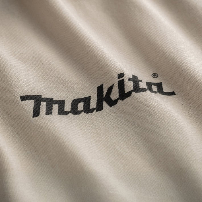 MAKITA ORIGIN T SHIRT WHITE SIZE MEDIUM 100% BCI COTTON