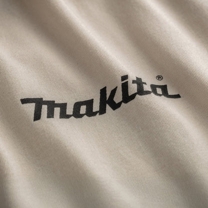 MAKITA ORIGIN T SHIRT WHITE SIZE MEDIUM 100% BCI COTTON