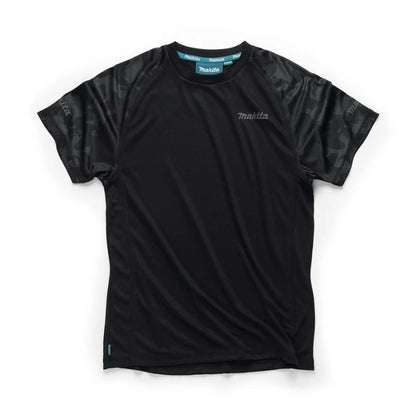 MAKITA TECH T SHIRT BLACK SIZE MEDIUM BREATHABLE POLY