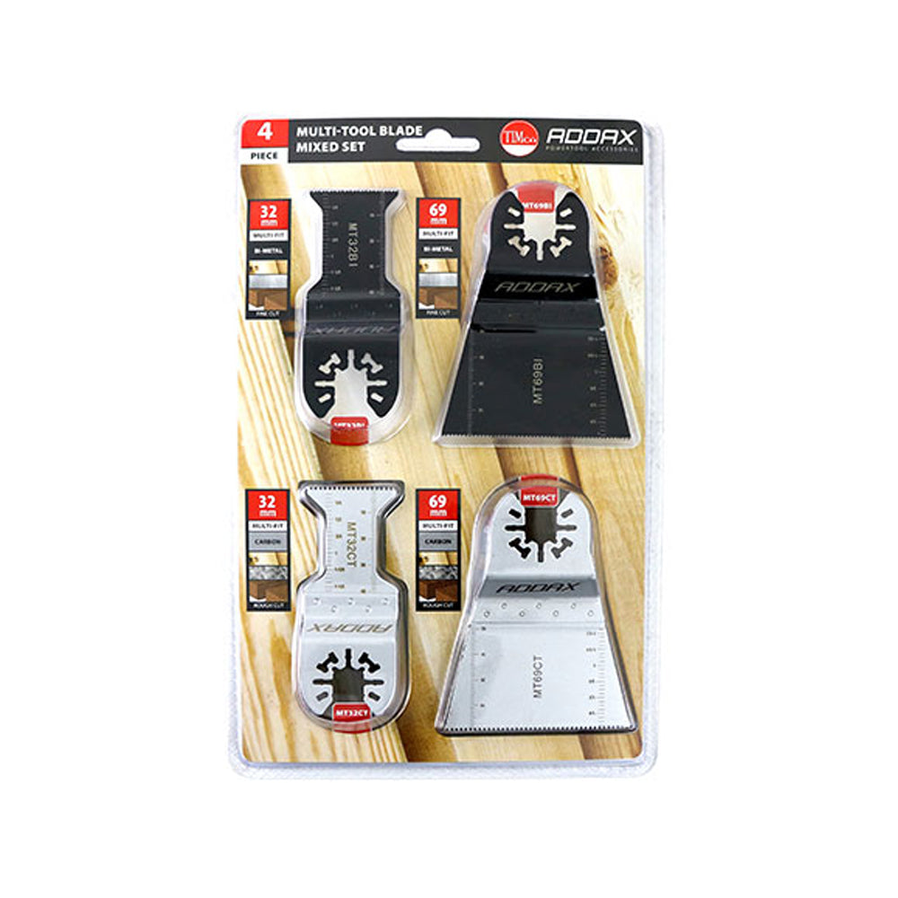 Addax M/Tool Blade 4 piece Set MT4PSET Multi Tool