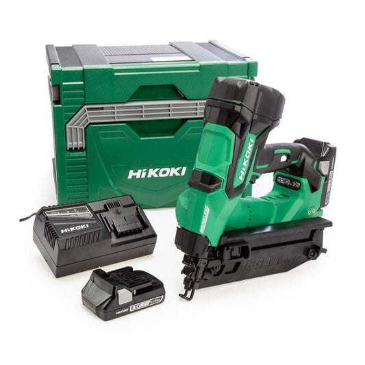 HIKOKI NT1865DMB 18V ANGLED 16G 2ND FIX NAILER 2 X 3.0AH