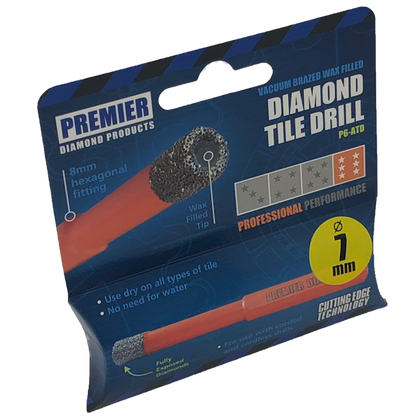 Auto Diamond Tile Drills 5mm Cool