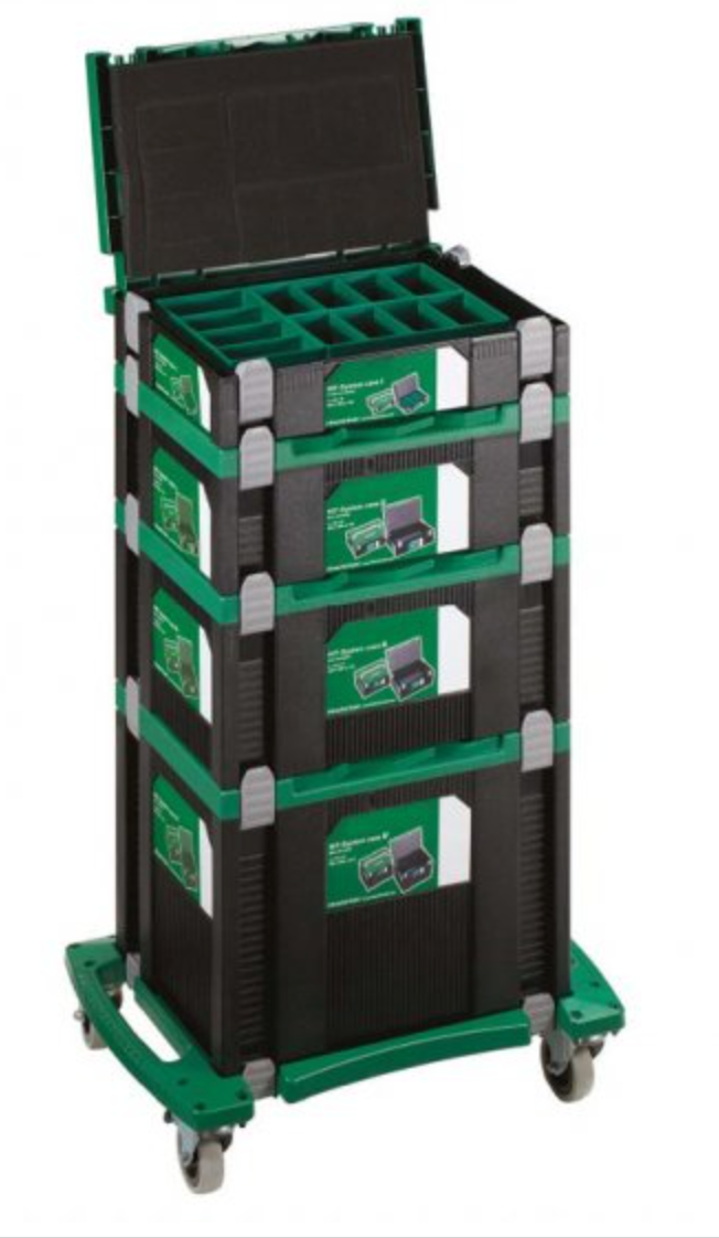 HIKOKI HSC 5 PIECE STACKING CASE SET HSC1 2 3 4 & WHEELS