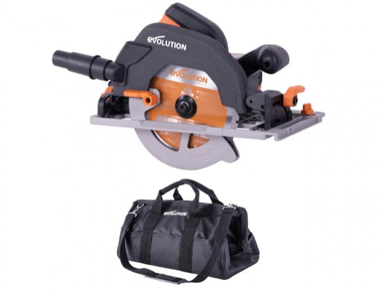 EVOLUTION R185CCSX+ 185MM CIRCULAR SAW IN BAG 240V