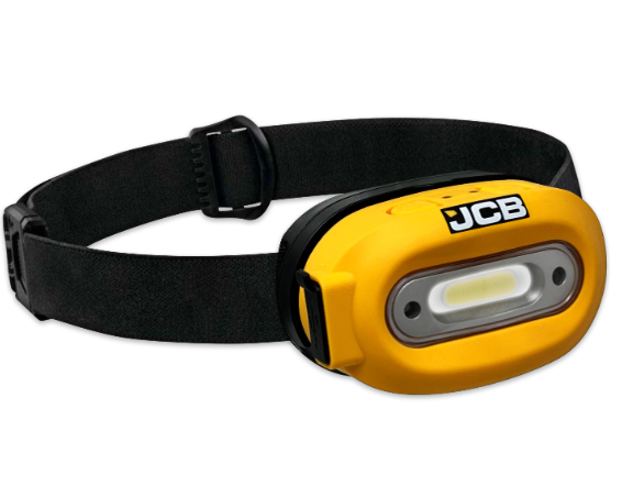 JCB HT-XTRA IP44 MAGNETIC USB-C HEAD TORCH / WORK LIGHT