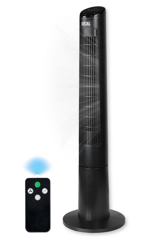 EXCEL 40" TOWER FAN BLACK WITH REMOTE 31167