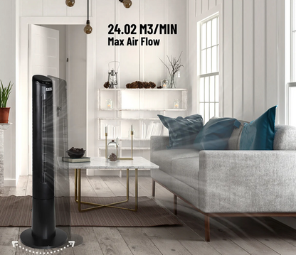 EXCEL 40" TOWER FAN BLACK WITH REMOTE 31167