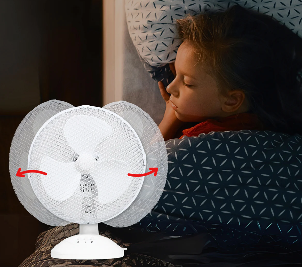 EXCEL 9" DESK FAN WITH TILT 2 SPEED 31163