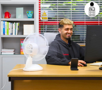EXCEL 9" DESK FAN WITH TILT 2 SPEED 31163