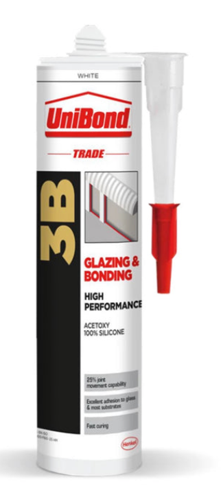 UNIBOND TRADE 3B SILICONE BLACK 300ML