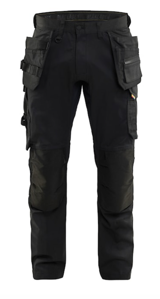 BLAKLADER CRAFTSMAN 30R BLACK 1750 TROUSER WITH STRETCH C44