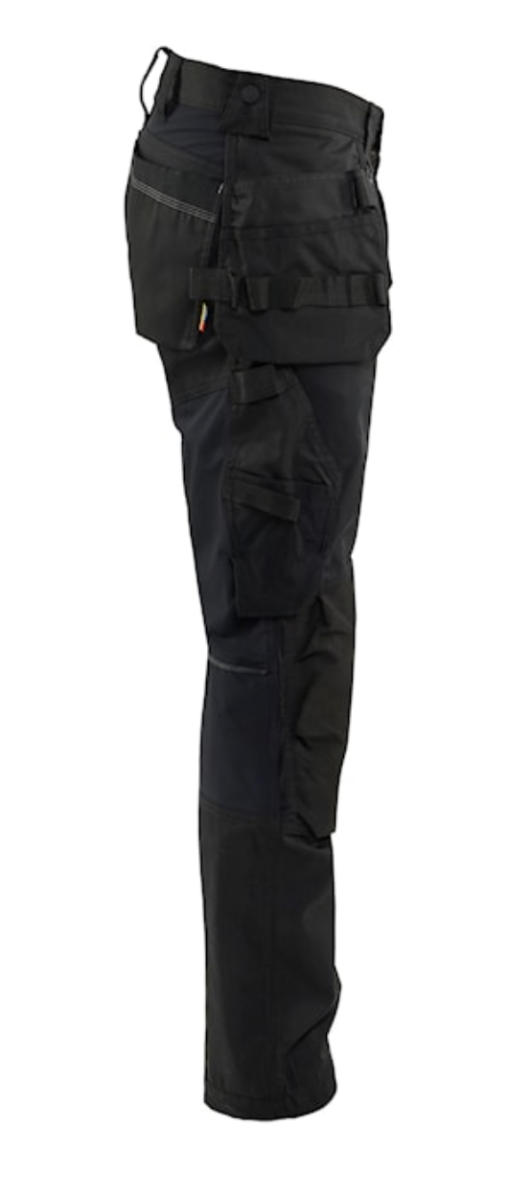 BLAKLADER CRAFTSMAN 30R BLACK 1750 TROUSER WITH STRETCH C44