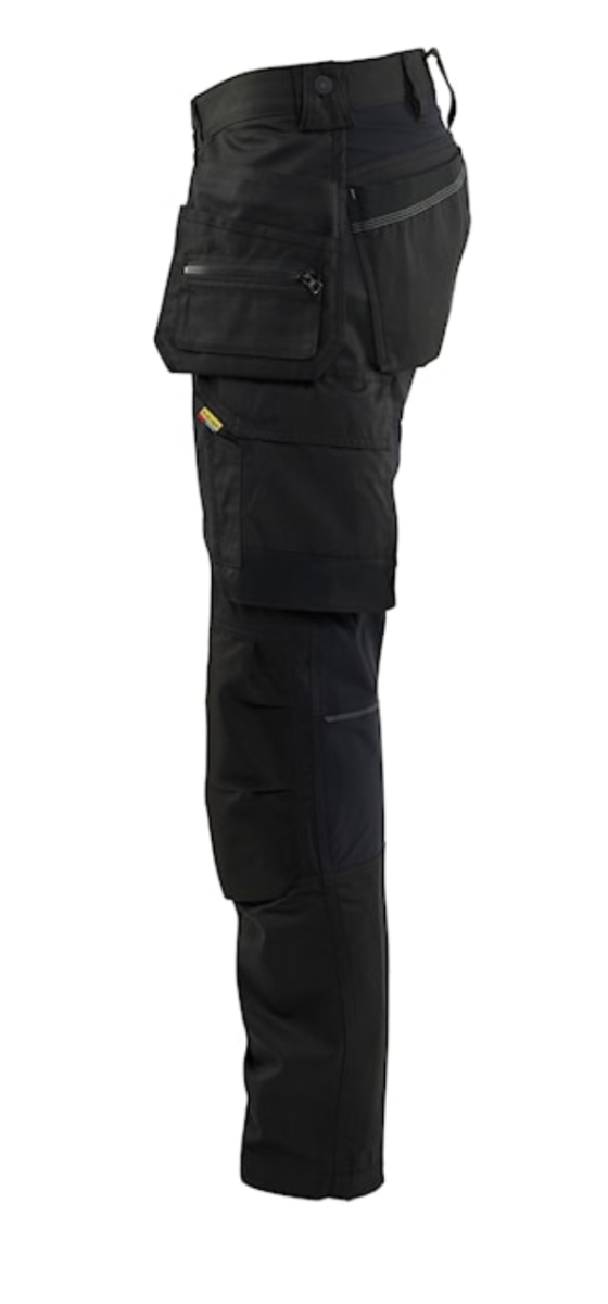 BLAKLADER CRAFTSMAN 30R BLACK 1750 TROUSER WITH STRETCH C44