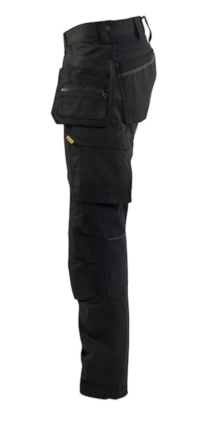 BLAKLADER CRAFTSMAN 30R BLACK 1750 TROUSER WITH STRETCH C44