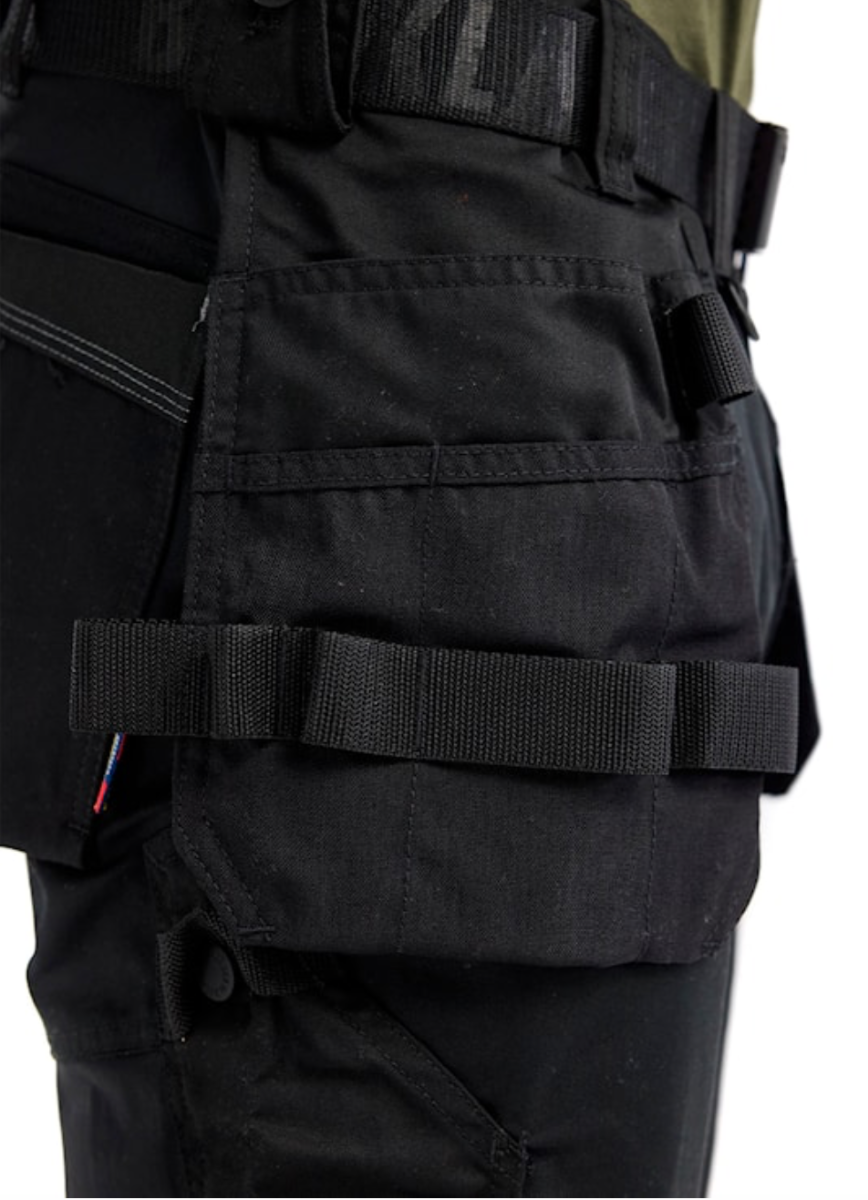BLAKLADER CRAFTSMAN 30R BLACK 1750 TROUSER WITH STRETCH C44