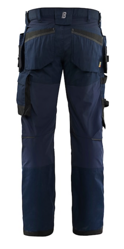BLAKLADER CRAFTSMAN 30R BLUE 1750 TROUSER WITH STRETCH
