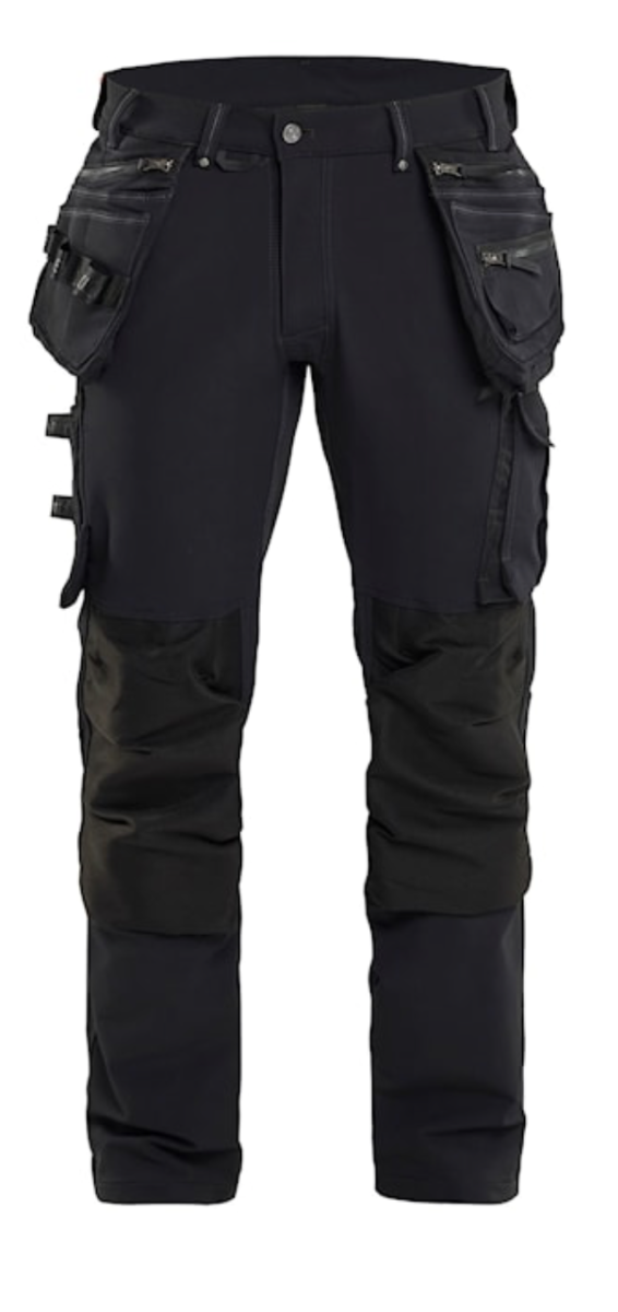 BLAKLADER CRAFTSMAN 32R BLACK X1900 TROUSER 4WAY STRETCH C46