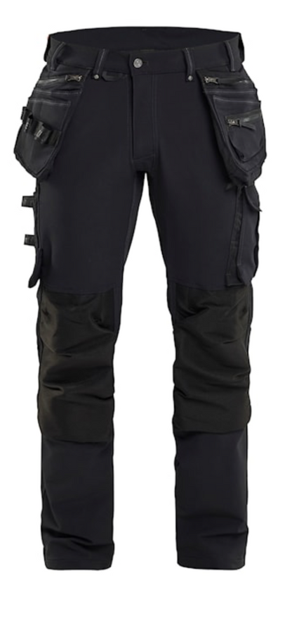 BLAKLADER CRAFTSMAN 32R BLACK X1900 TROUSER 4WAY STRETCH C46