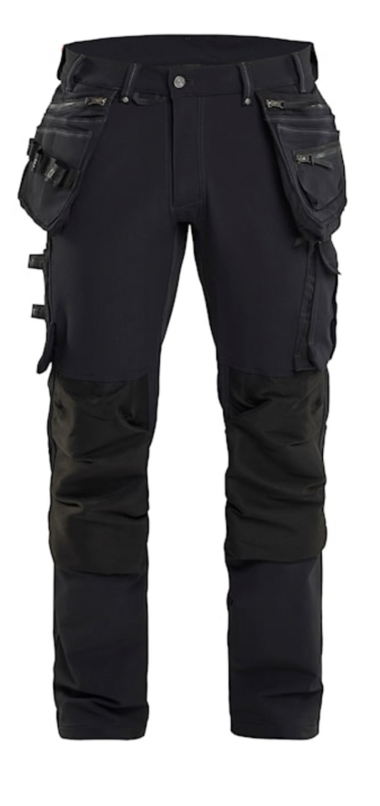 BLAKLADER CRAFTSMAN 32R BLACK X1900 TROUSER 4WAY STRETCH C46