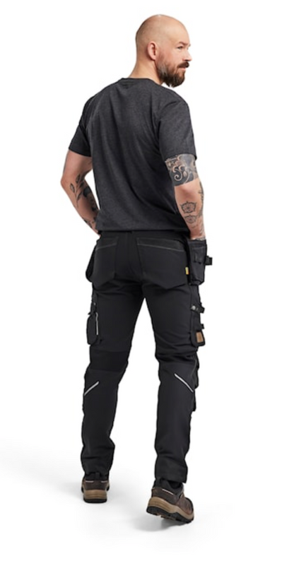 BLAKLADER CRAFTSMAN 32R BLACK X1900 TROUSER 4WAY STRETCH C46