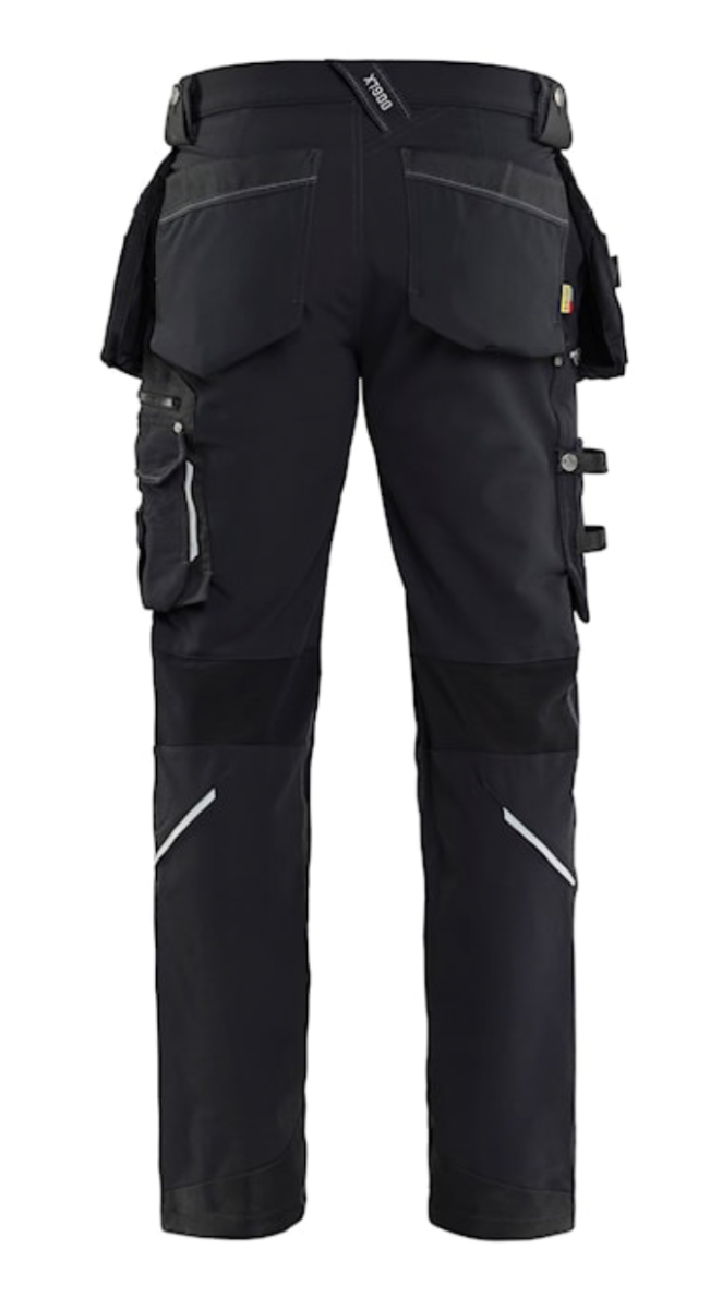 BLAKLADER CRAFTSMAN 32R BLACK X1900 TROUSER 4WAY STRETCH C46